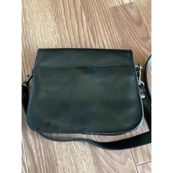 Patricia Nash Rivoli Black Coin Italian Leather Crossbody Adj Strap Purse - Picture 4 of 6